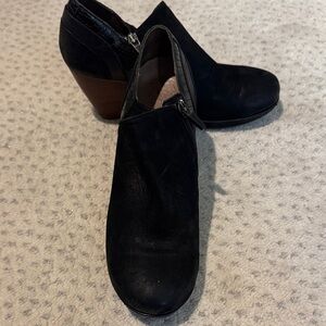 Dansko Black and Brown Ankle Booties